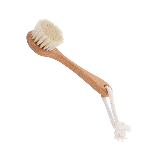 Face Brush with Wooden Handle