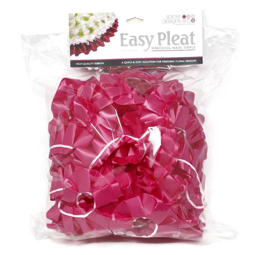 10m Easy Pleat Ribbon - Cerise